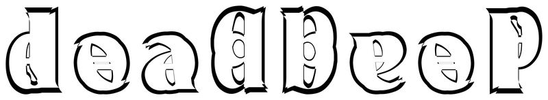 Ambigram for deadbeef in Deneane 